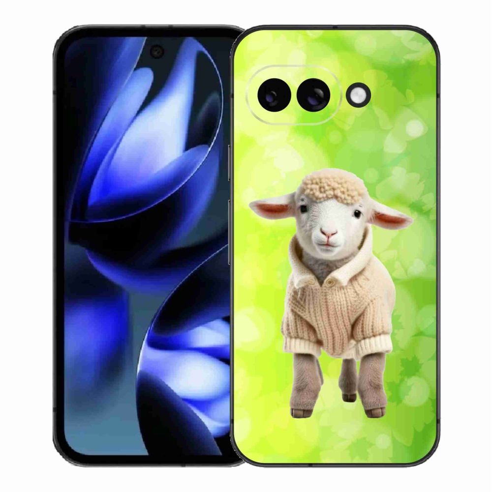 Gelový kryt mmCase na Google Pixel 9a - jehně ve svetru
