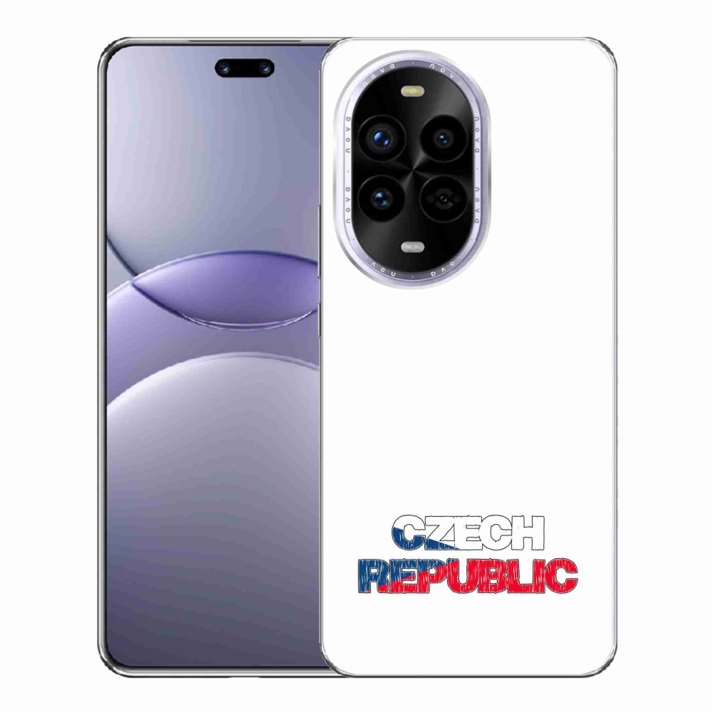 Gelový kryt mmCase na Huawei Nova 13 Pro 5G - Czech Republic bílé pozadí
