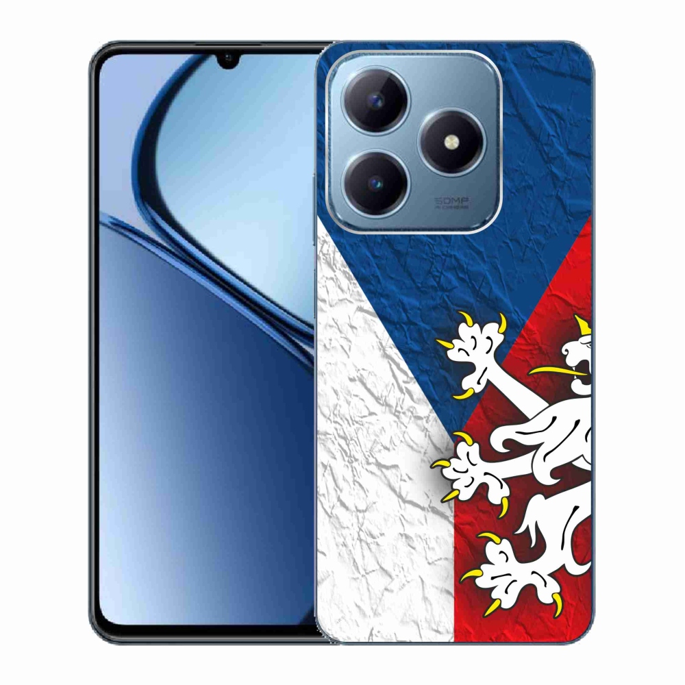 Gelový kryt mmCase na Realme C63 - česká vlajka 1