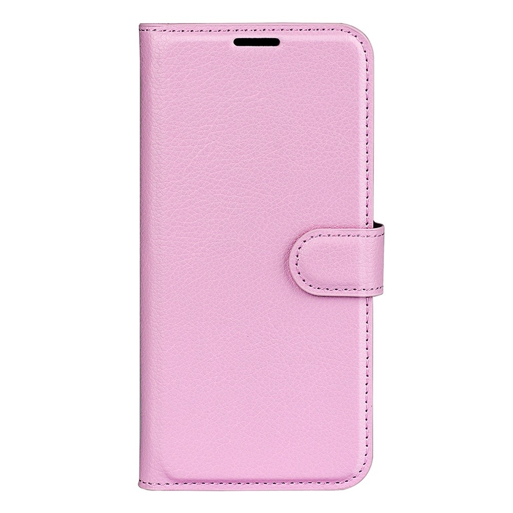 Litchi knížkové pouzdro na Xiaomi Redmi Note 14 Pro 5G/Poco X7 5G - růžové