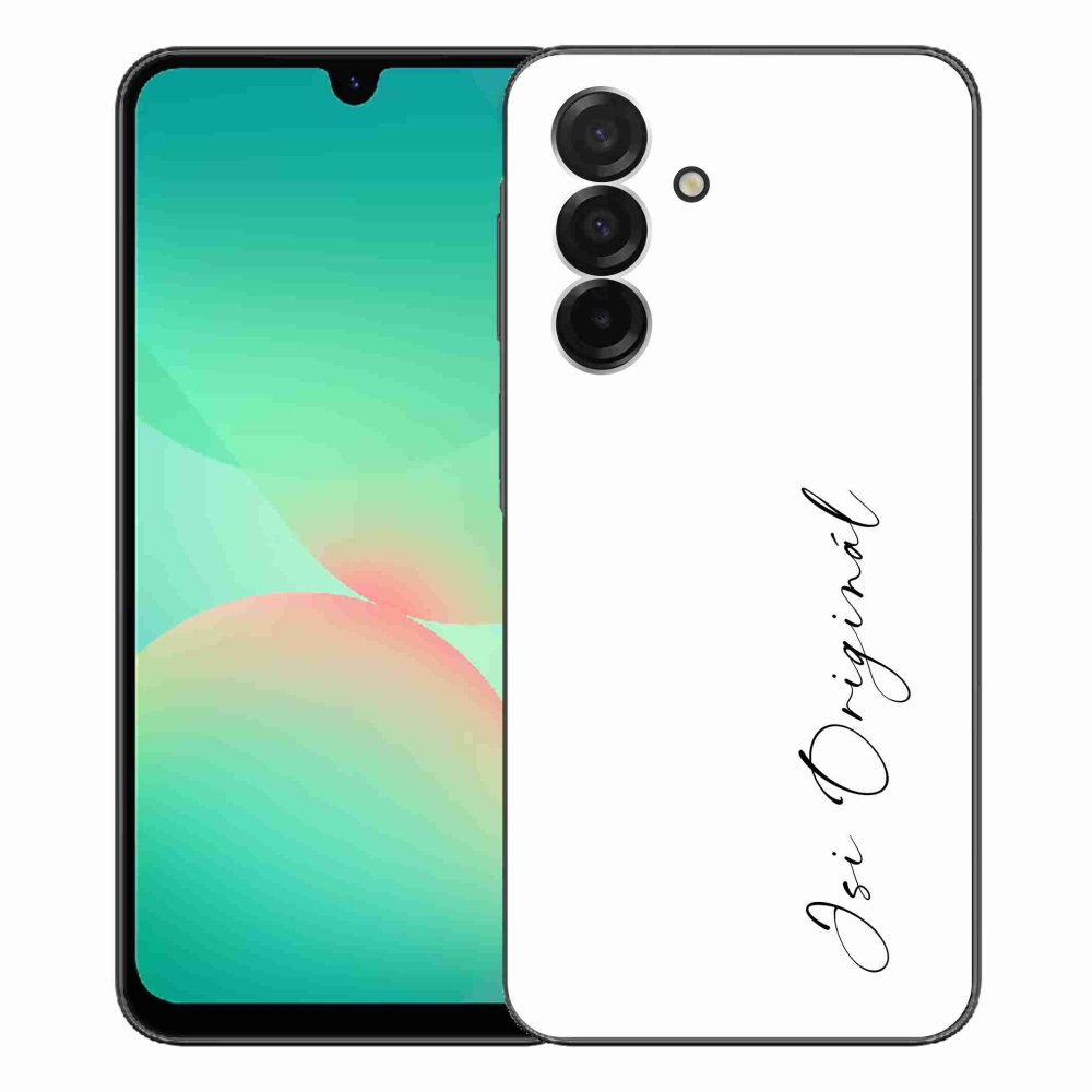 Gelový kryt mmCase na Samsung Galaxy A26 5G - jsi originál bílé pozadí