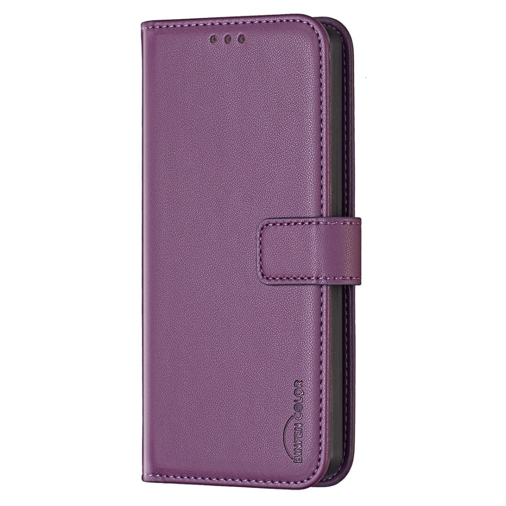 BNF knížkové pouzdro na Xiaomi Redmi Note 13 5G - tmavěfialové
