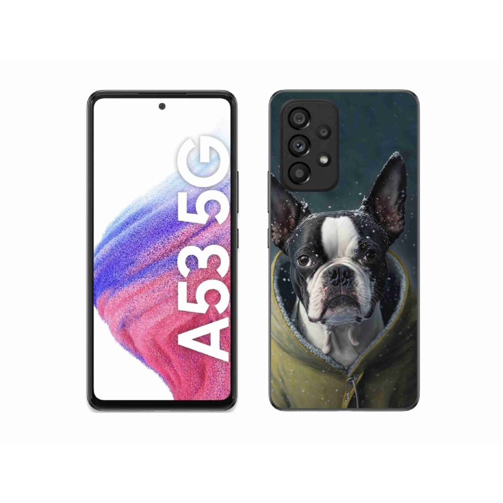 Gelový kryt mmCase na Samsung Galaxy A53 5G - buldoček