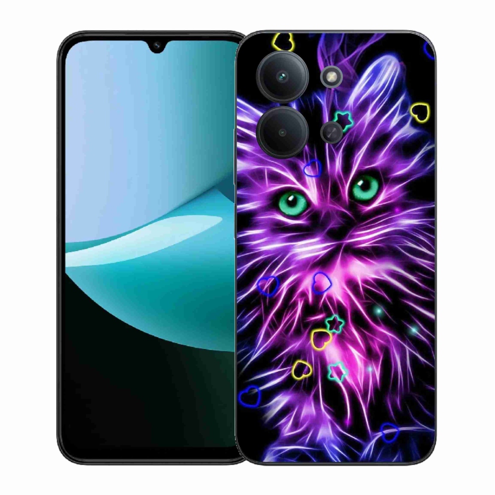 Gelový kryt mmCase na Xiaomi Redmi 15C 4G (171mm)/Poco C85 4G (171mm) - abstraktní kočka