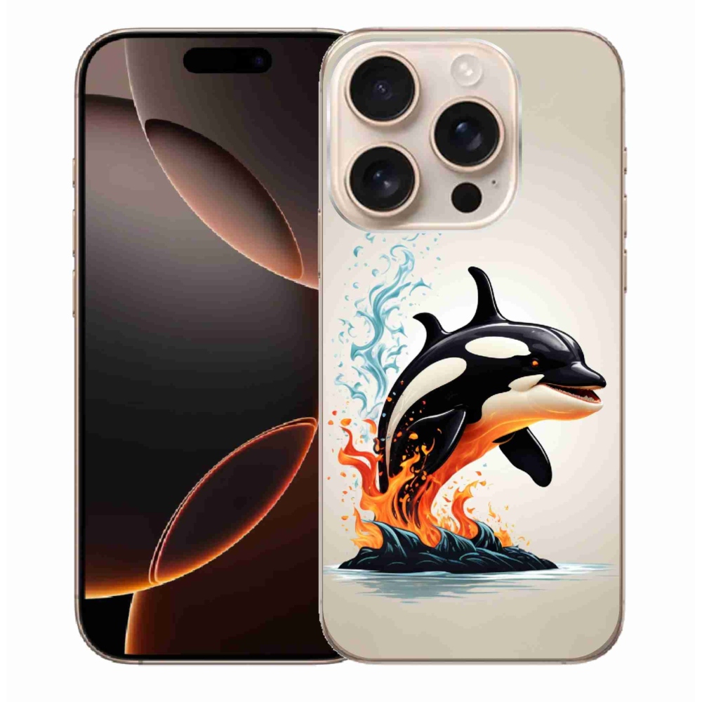Gelový kryt mmCase na iPhone 16 Pro Max - kosatka