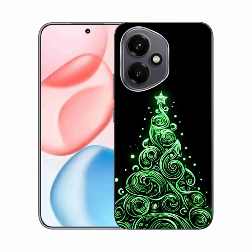 Gelový kryt mmCase na Honor 400 - neonový vánoční stromek 3