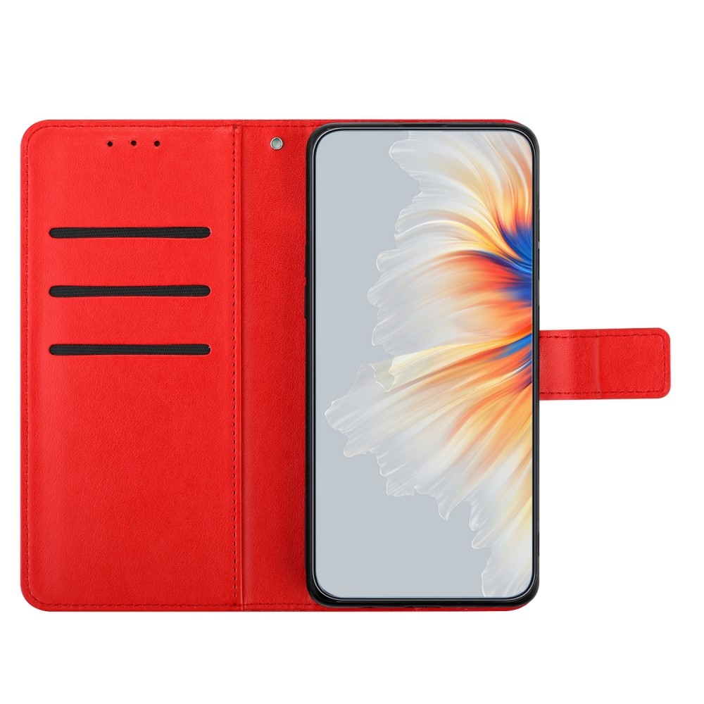 Mandala knížkové pouzdro na Xiaomi Redmi 13C 5G - červené