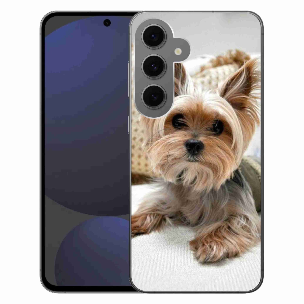 Gelový obal mmCase na Samsung Galaxy S24 FE - jorkšír 5