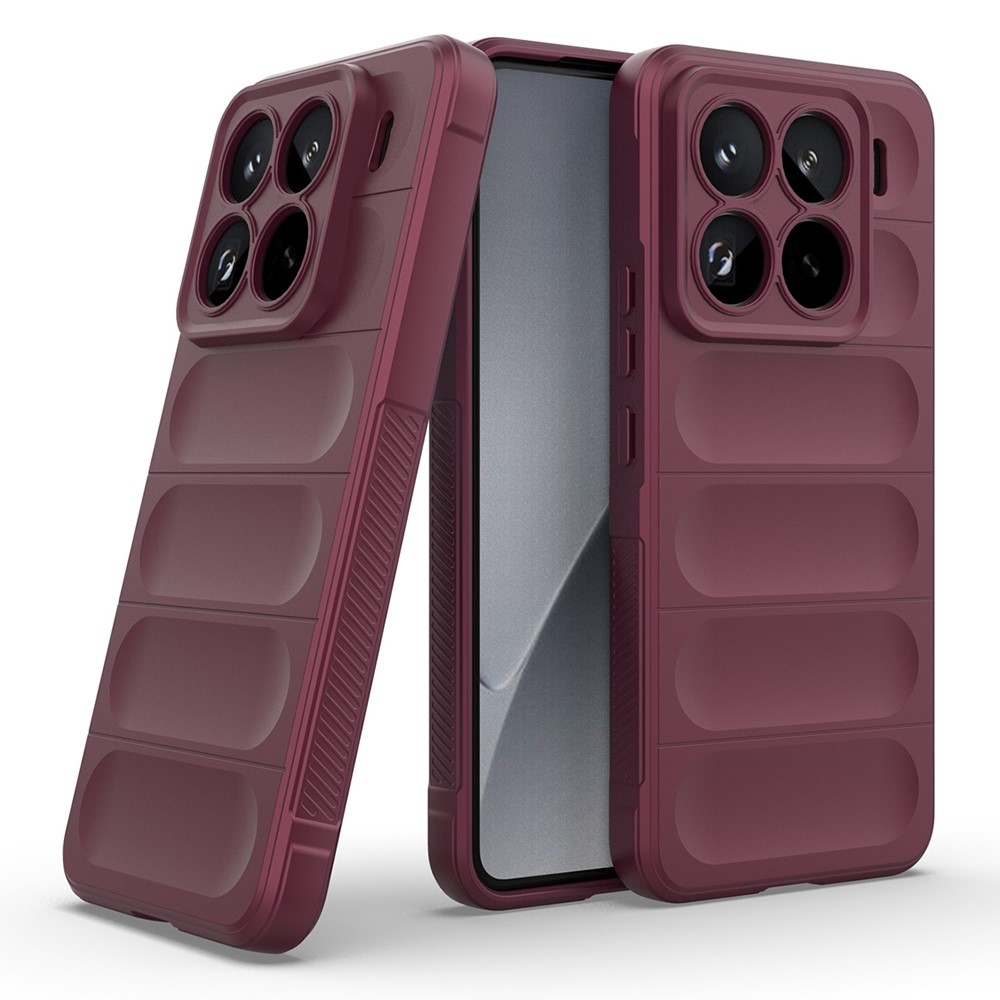 Rugg odolný gelový obal na Xiaomi 15 Pro - vínový