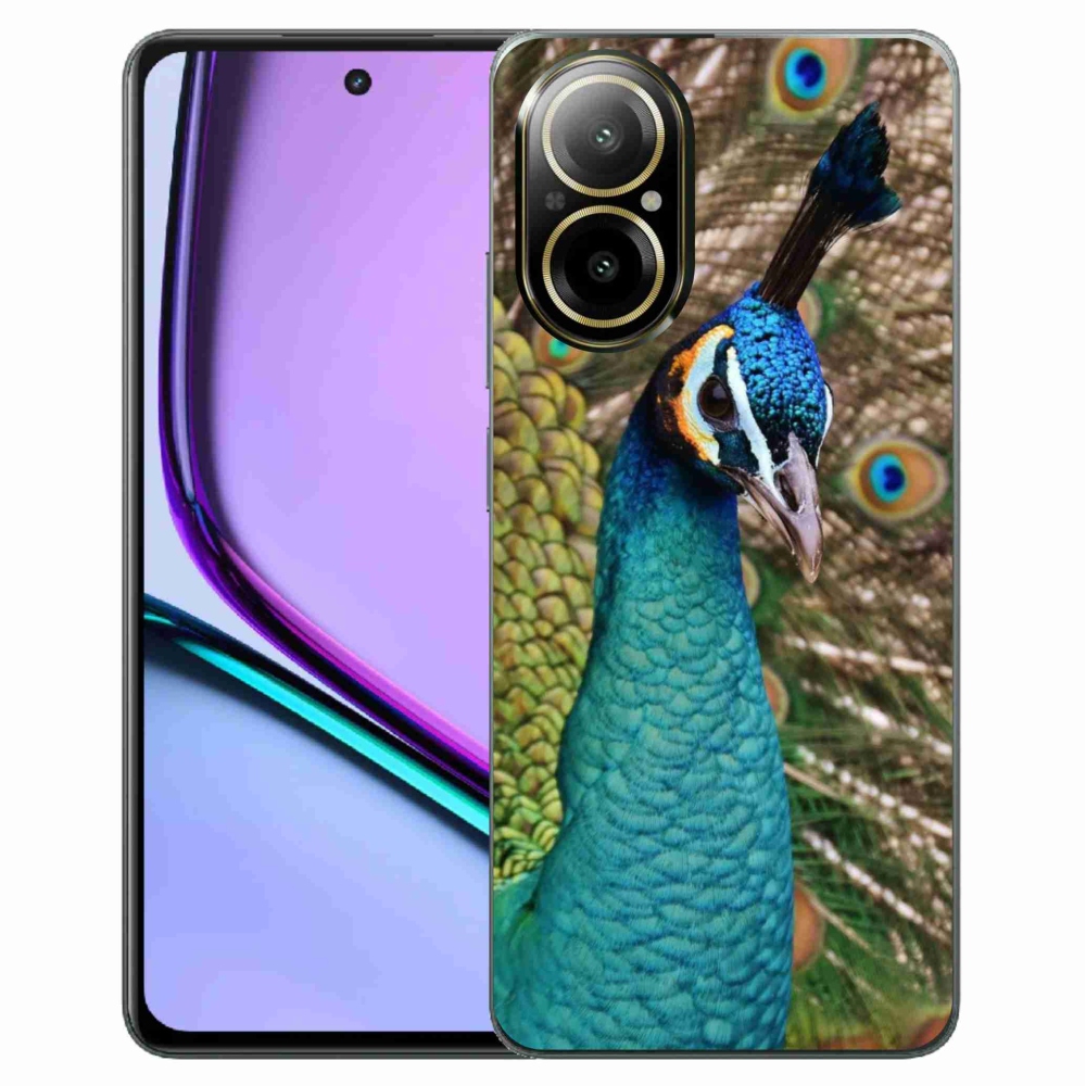 Gelový kryt mmCase na Realme C67 - páv