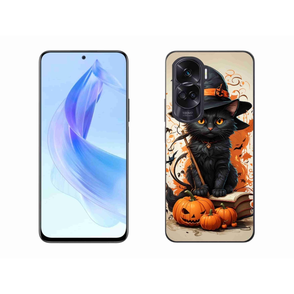Gelový kryt mmCase na Honor 90 Lite - kocour čaroděj