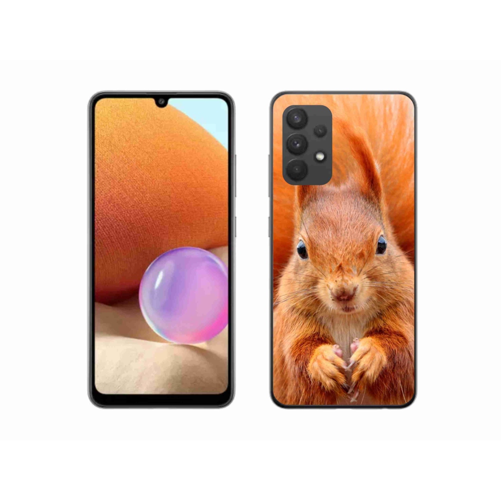 Gelový kryt mmCase na Samsung Galaxy A32 4G - veverka