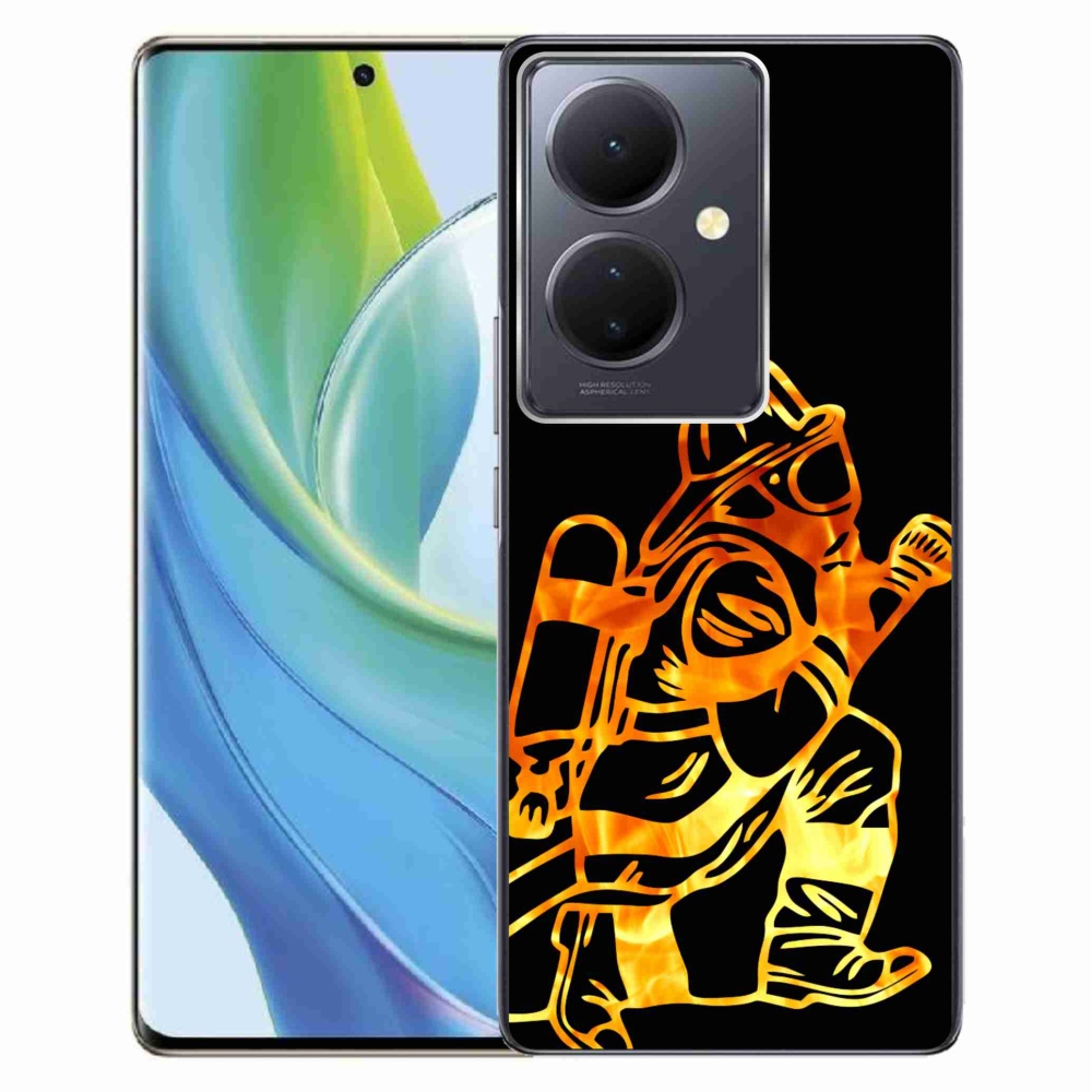 Gelový kryt mmCase na Vivo V29 Lite 5G - hasič 1
