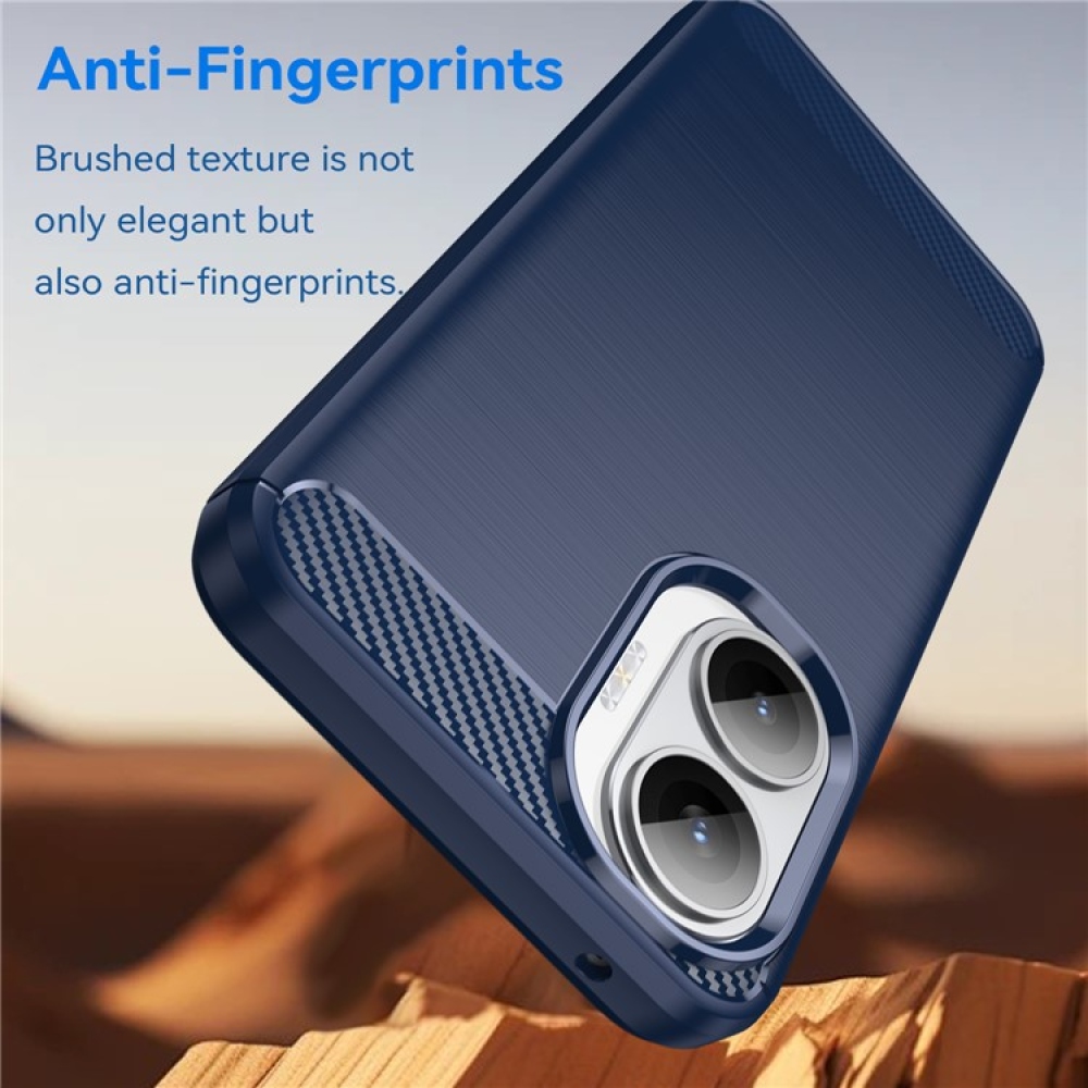 Carbon odolný gelový obal na Xiaomi Poco F7 5G - modrý