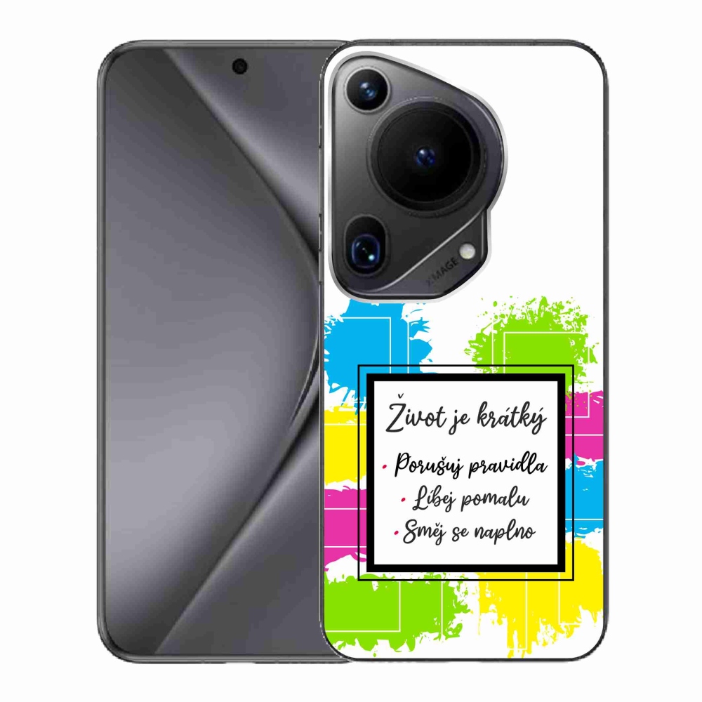 Gelový kryt mmCase na Huawei Pura 70 Ultra - citát 5 bílé pozadí
