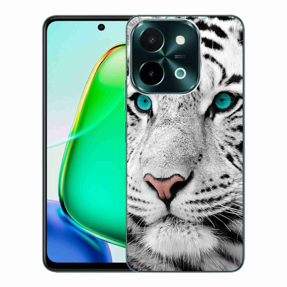 Gelový kryt mmCase na Vivo Y28 - bílý tygr