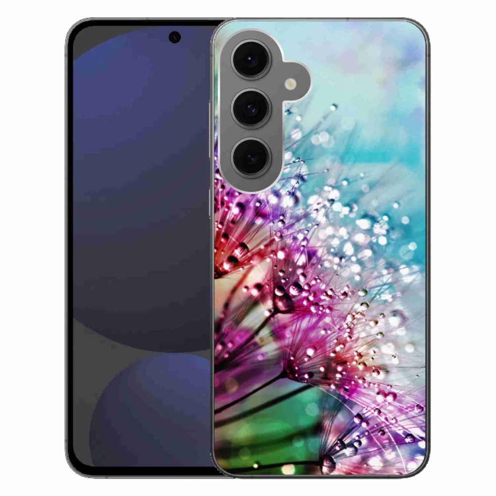 Gelový kryt mmCase na Samsung Galaxy S24 FE - barevné květy