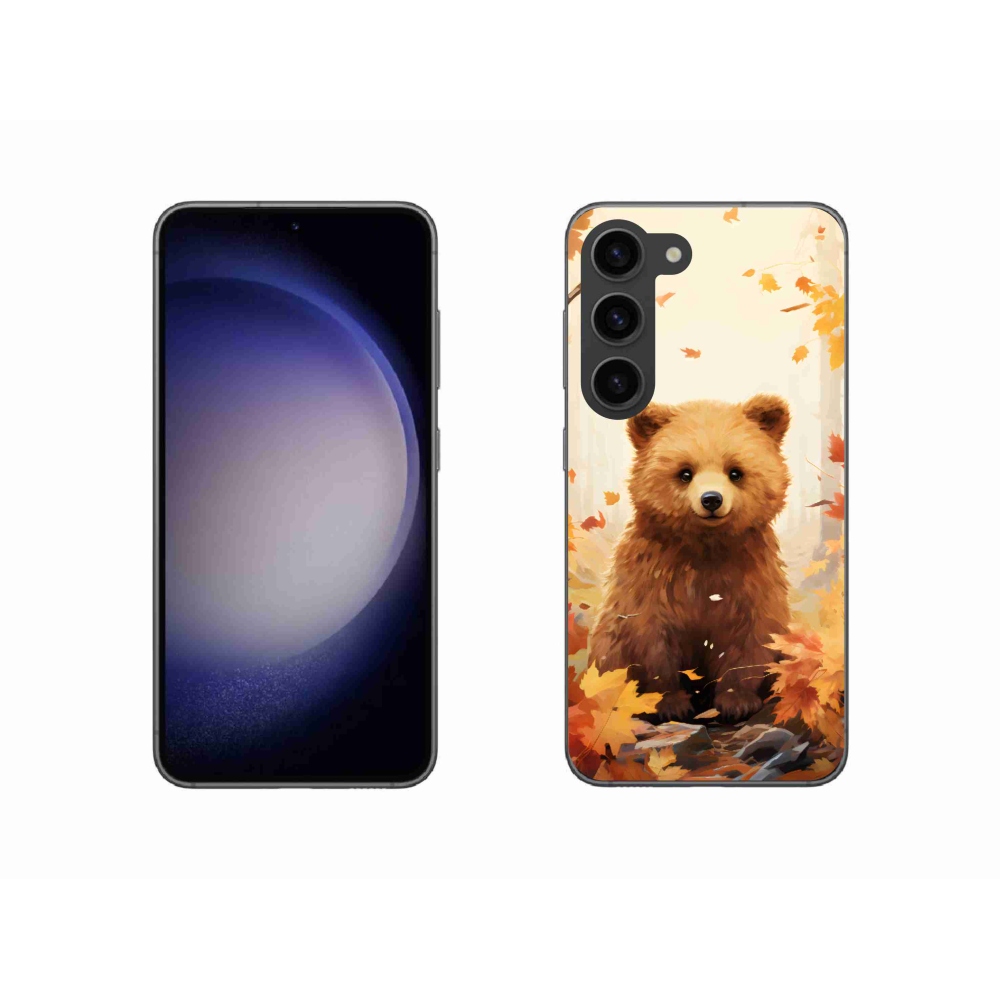 Gelový kryt mmCase na Samsung Galaxy S23 5G - medvěd v lese