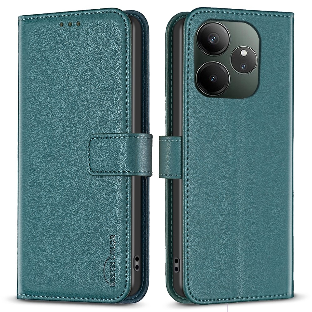 BNF knížkové pouzdro na Realme GT 6 5G/GT 6T 5G - zelené