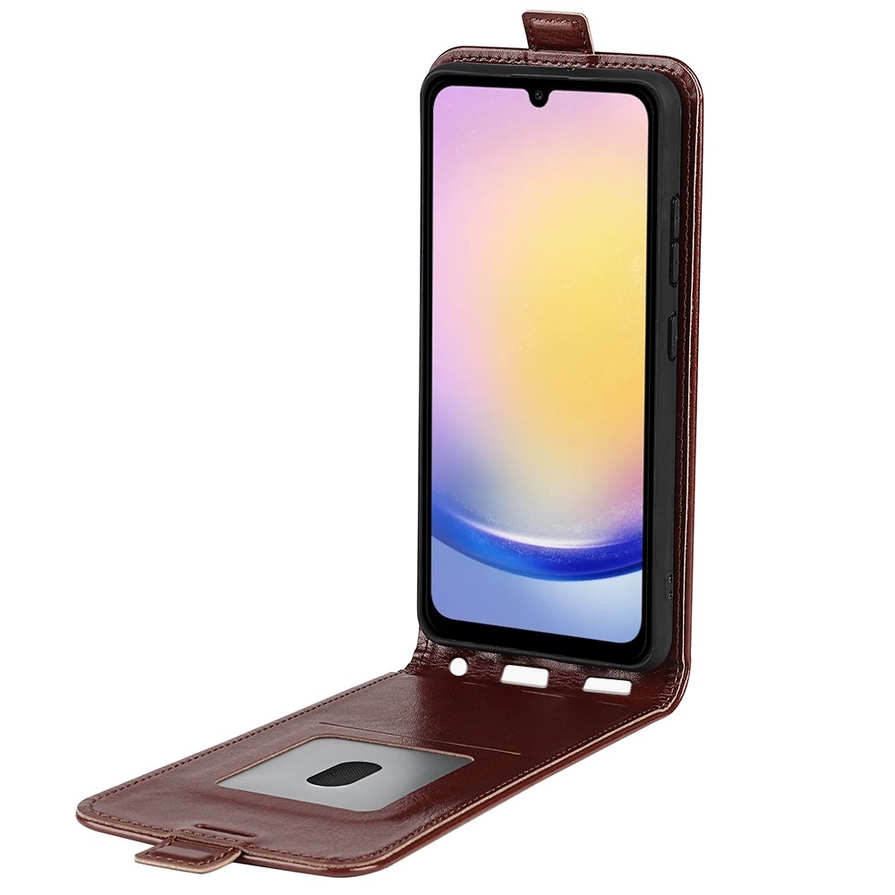Vertical knížkové pouzdro na Samsung Galaxy A26 5G - hnědé
