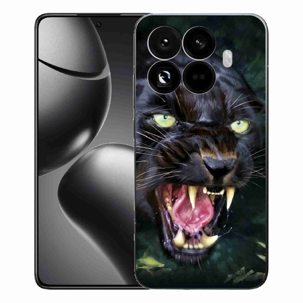 Gelový kryt mmCase na Xiaomi 15T Pro - rozzuřený černý panter