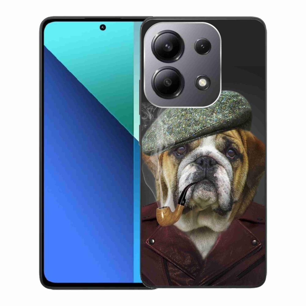 Gelový kryt mmCase na Xiaomi Redmi Note 13 - pes s fajfkou