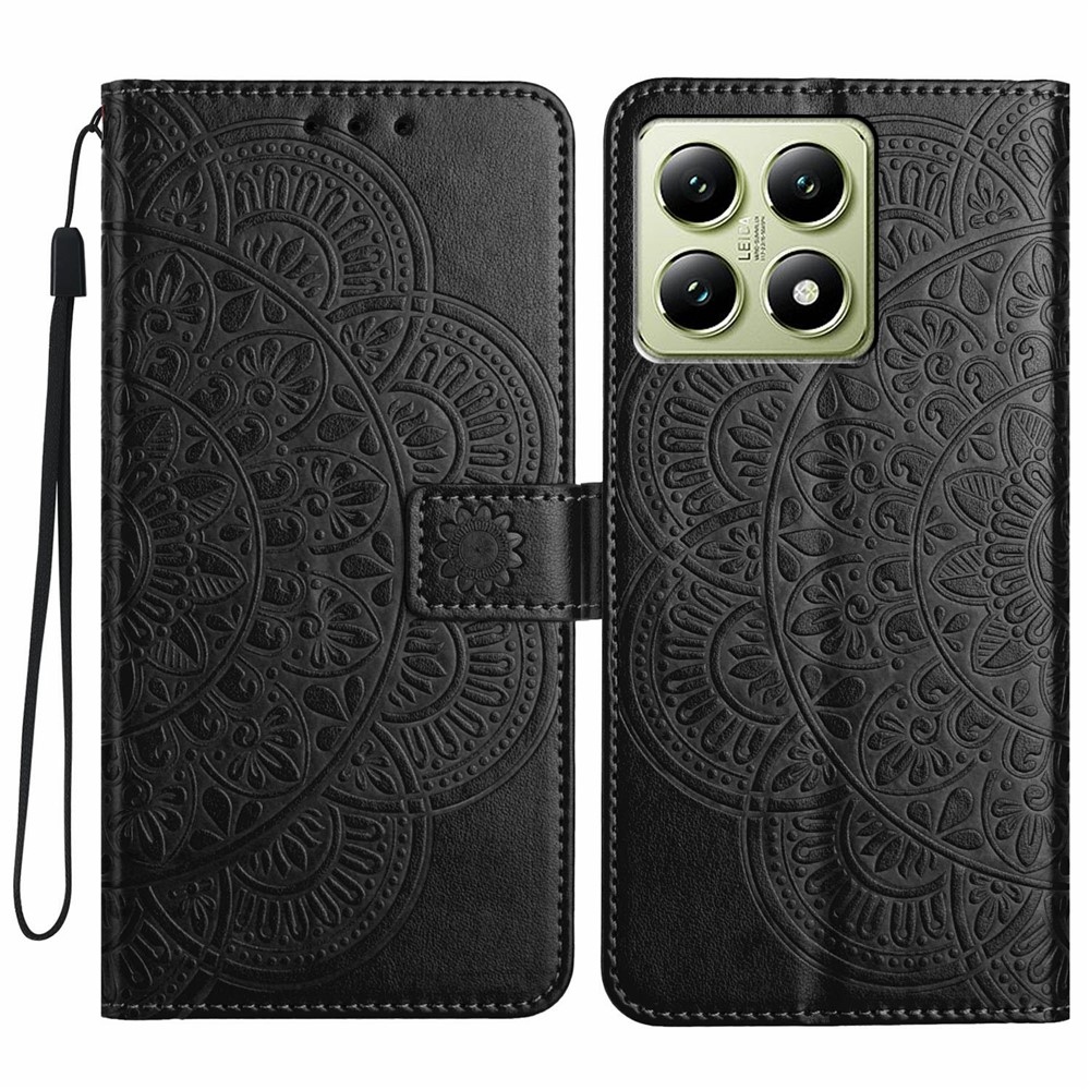 Mandala knížkové pouzdro na Xiaomi 15T Pro - černé