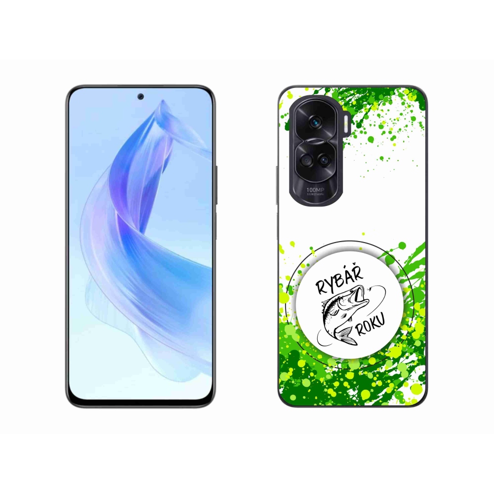 Gelový kryt mmCase na Honor 90 Lite - rybář roku bílé pozadí