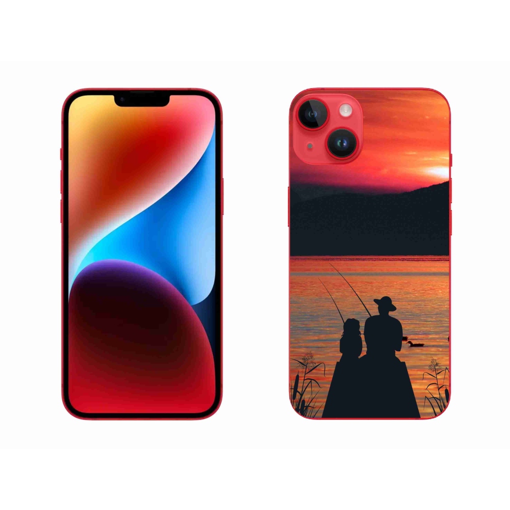 Gelový kryt mmCase na iPhone 14 Plus - rybaření 3