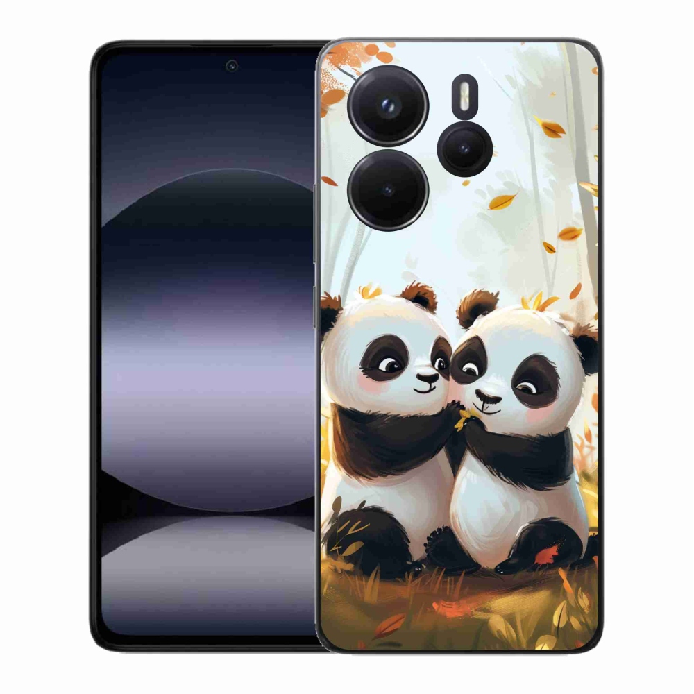 Gelový kryt mmCase na Xiaomi Redmi Note 14 - pandy