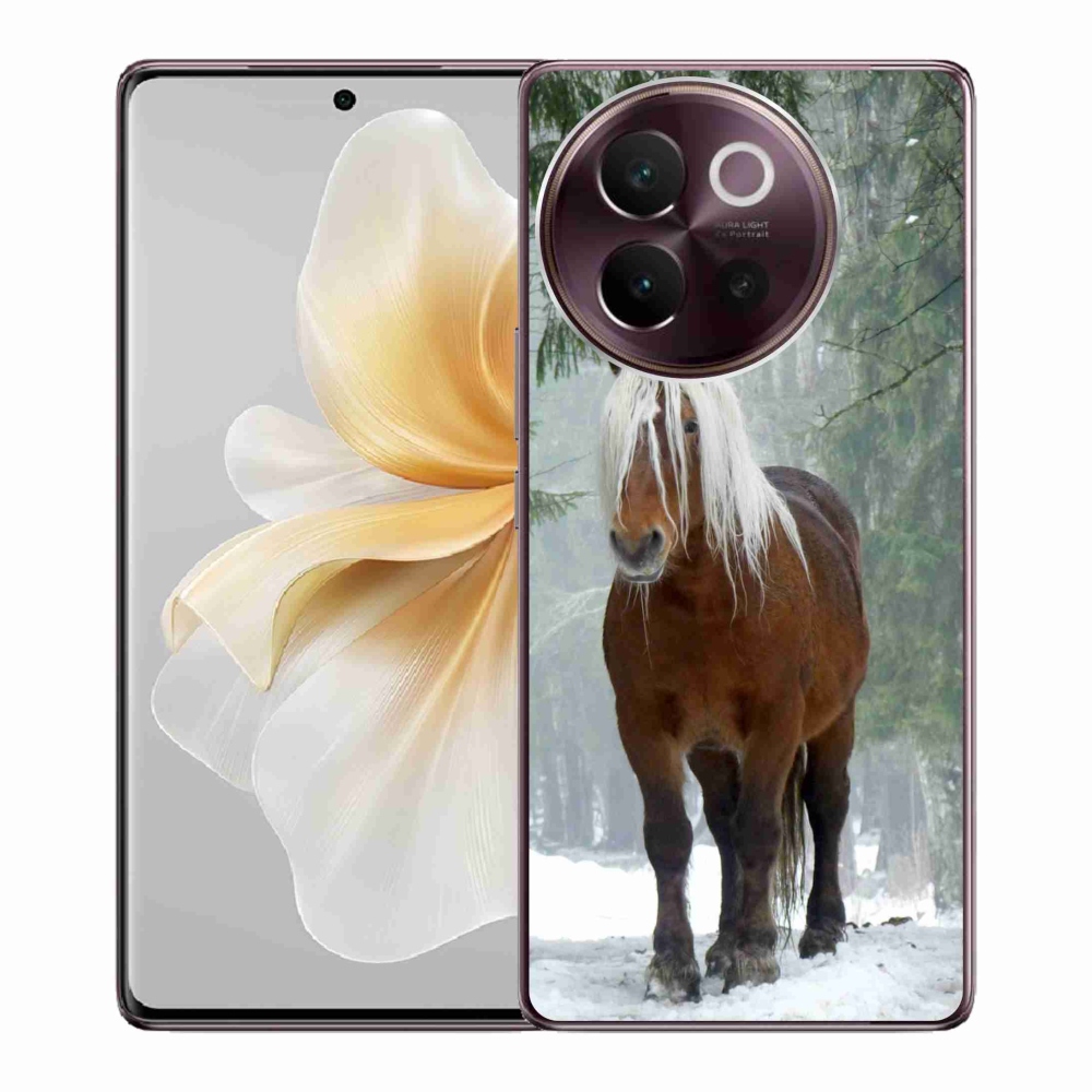 Gelový obal mmCase na Vivo V40 Lite 5G - kůň v lese