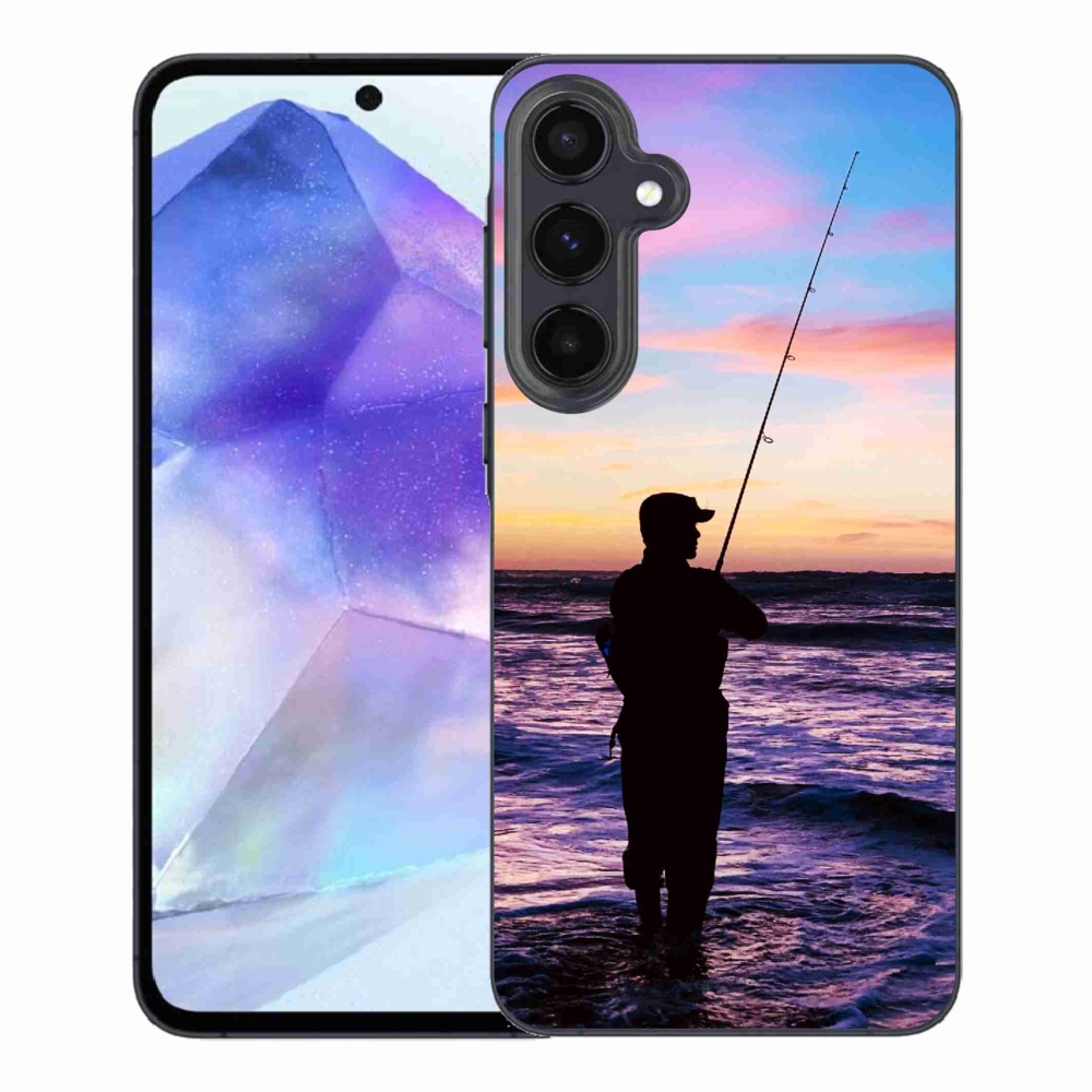 Gelový kryt mmCase na Samsung Galaxy A55 5G - rybaření 1
