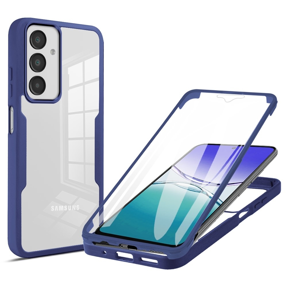 Acryl gelový obal s rámečkem pro ochranou displeje na Samsung Galaxy A16 4G/5G/A17 5G - modrý