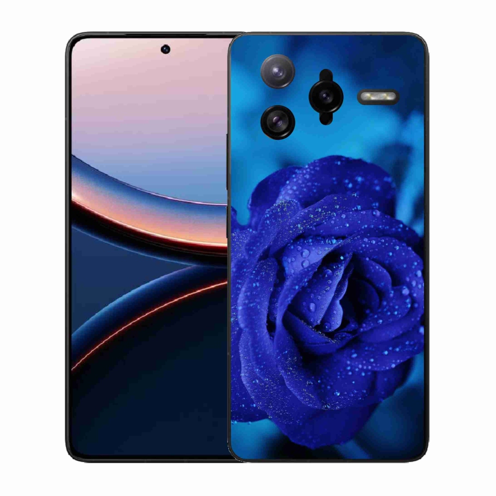 Gelový kryt mmCase na Xiaomi Poco F7 Ultra - modrá růže
