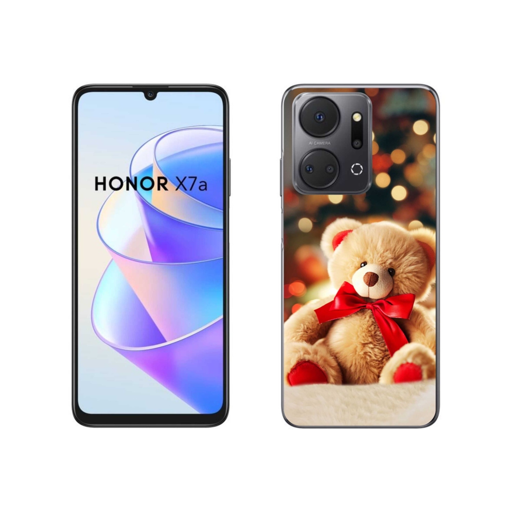 Gelový kryt mmCase na Honor X7a - plyšový medvídek