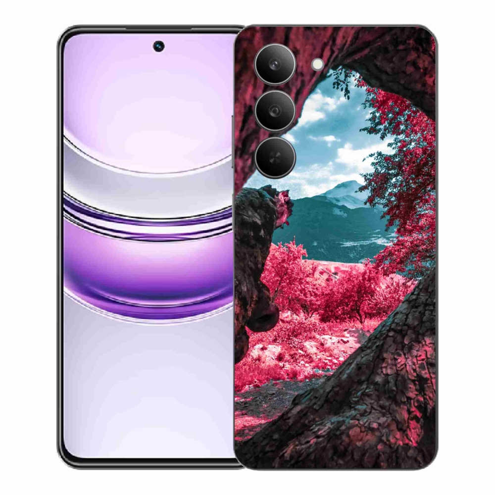 Gelový kryt mmCase na Realme 14x 5G - výhled na hory