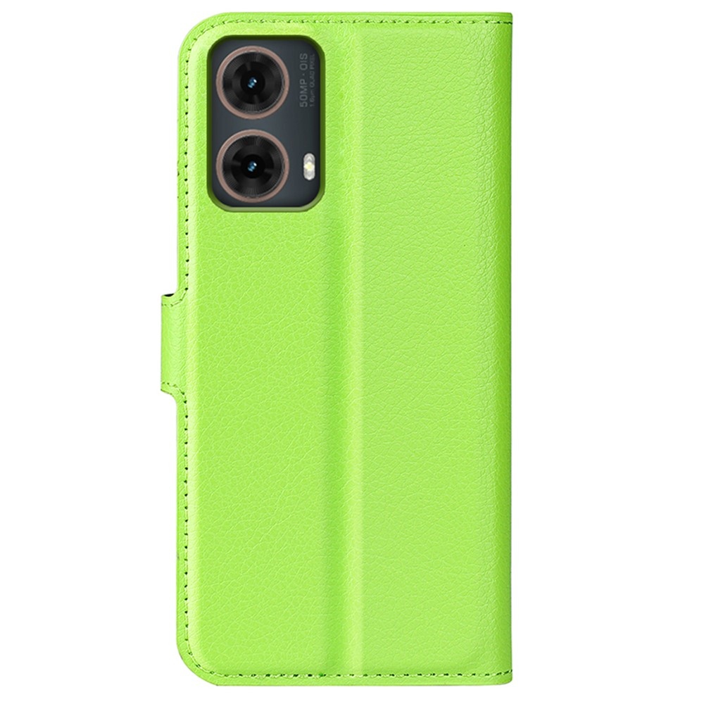 Litchi knížkové pouzdro na Motorola Moto G85 5G - zelené
