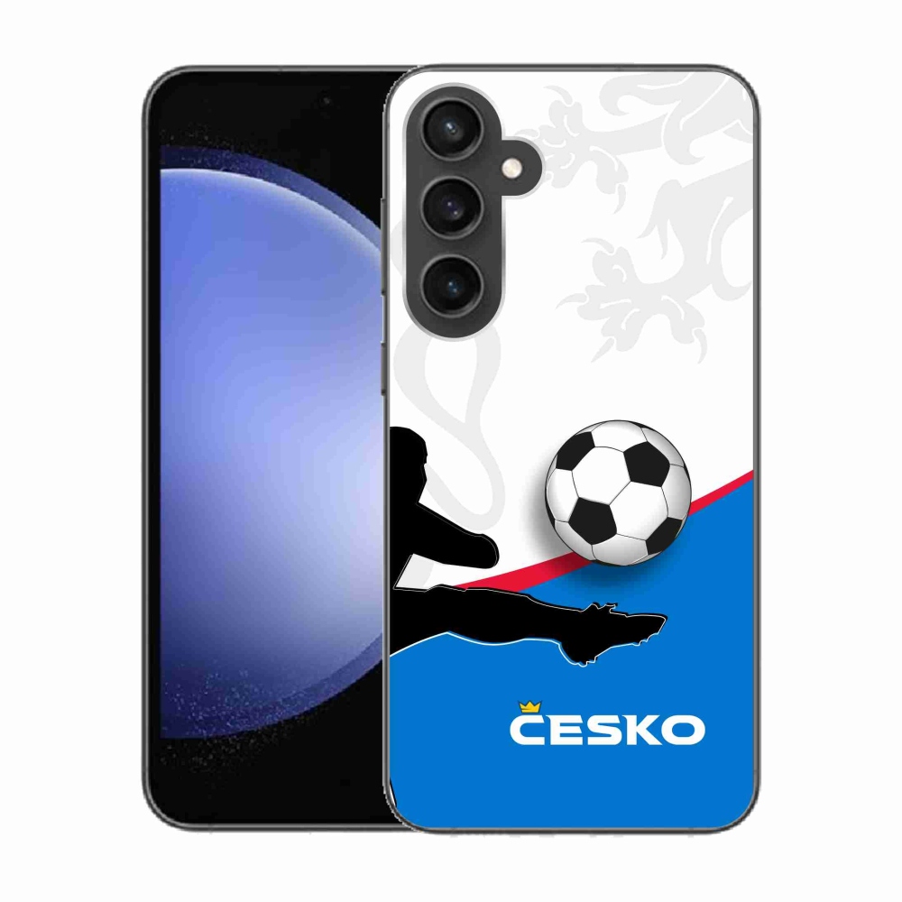 Gelový kryt mmCase na Samsung Galaxy S23 FE - fotbal Česko 3
