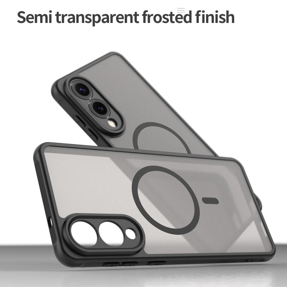 Case matný gelový obal s MagSafe na Samsung Galaxy S25 Edge - černý