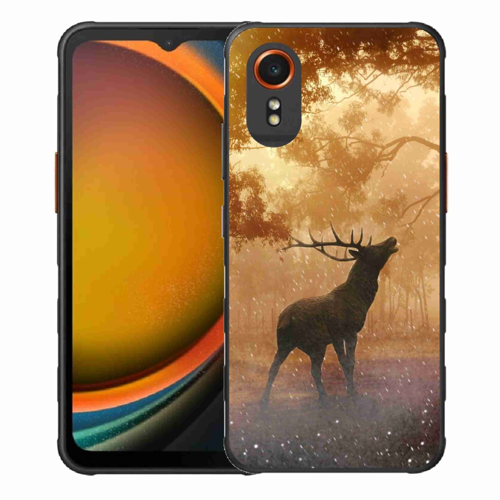 Gelový kryt mmCase na Samsung Galaxy Xcover 7 - jelen v říji