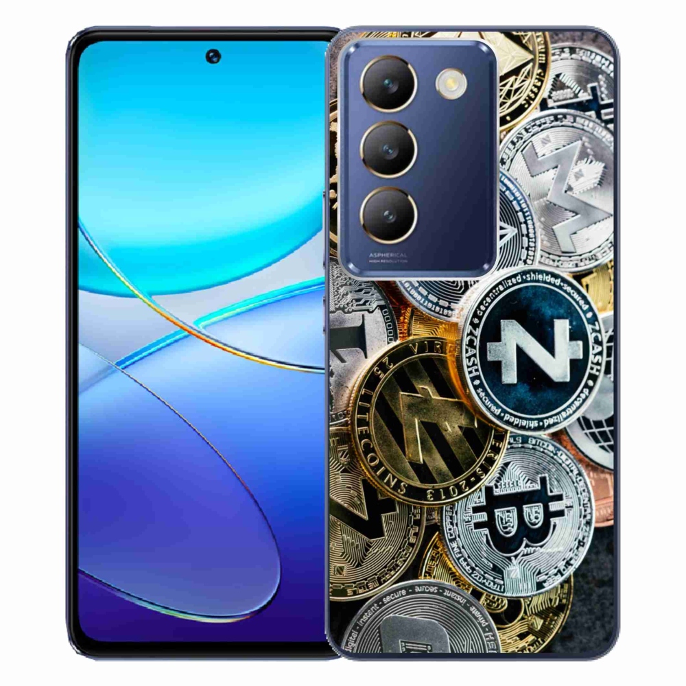 Gelový kryt mmCase na Vivo V40 SE 4G/5G - kryptoměny
