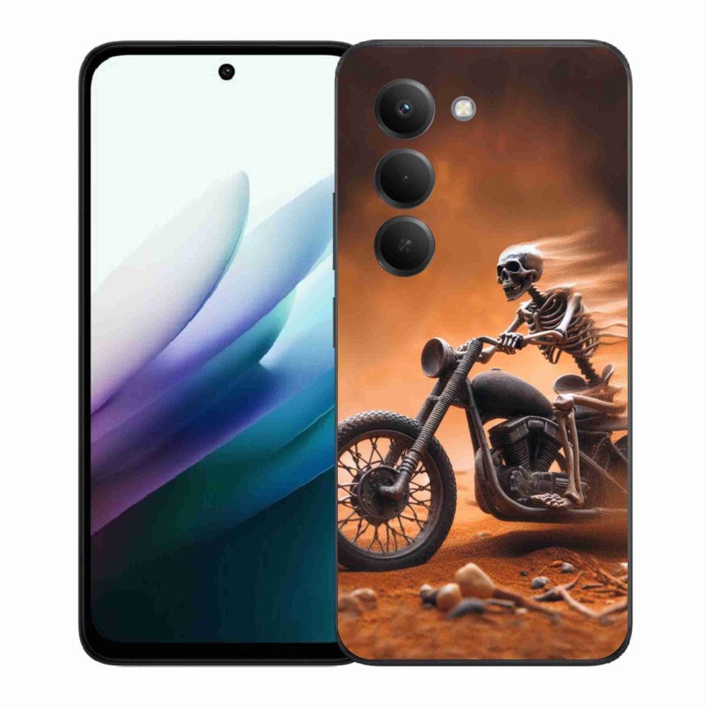 Gelový kryt mmCase na Xiaomi Redmi 15 4G/5G (171mm) - kostra na motorce
