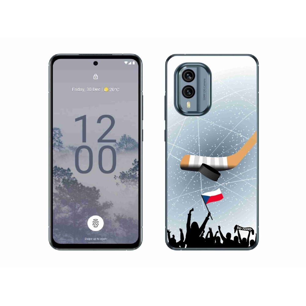 Gelový kryt mmCase na Nokia X30 5G - fanoušci hokeje