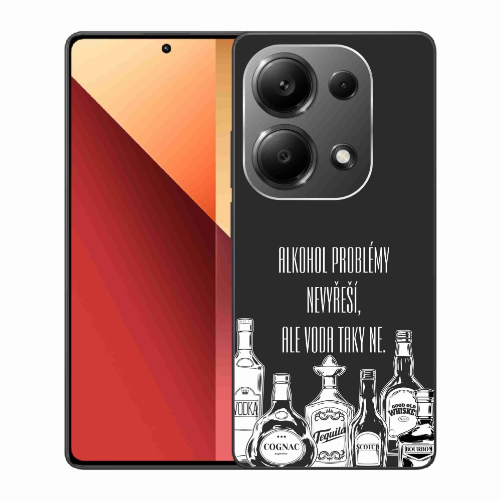Gelový kryt mmCase na Xiaomi Redmi Note 13 Pro 4G/Poco M6 Pro  - vtipný text černé pozadí