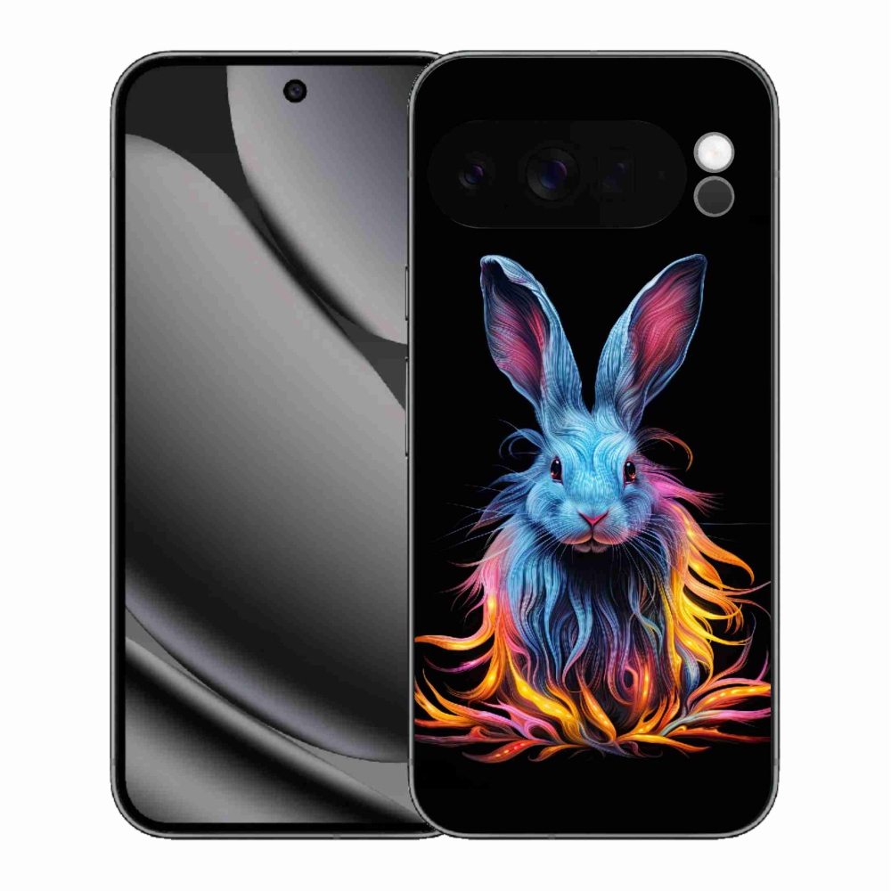 Gelový kryt mmCase na Google Pixel 10 Pro XL - abstraktní zajíc