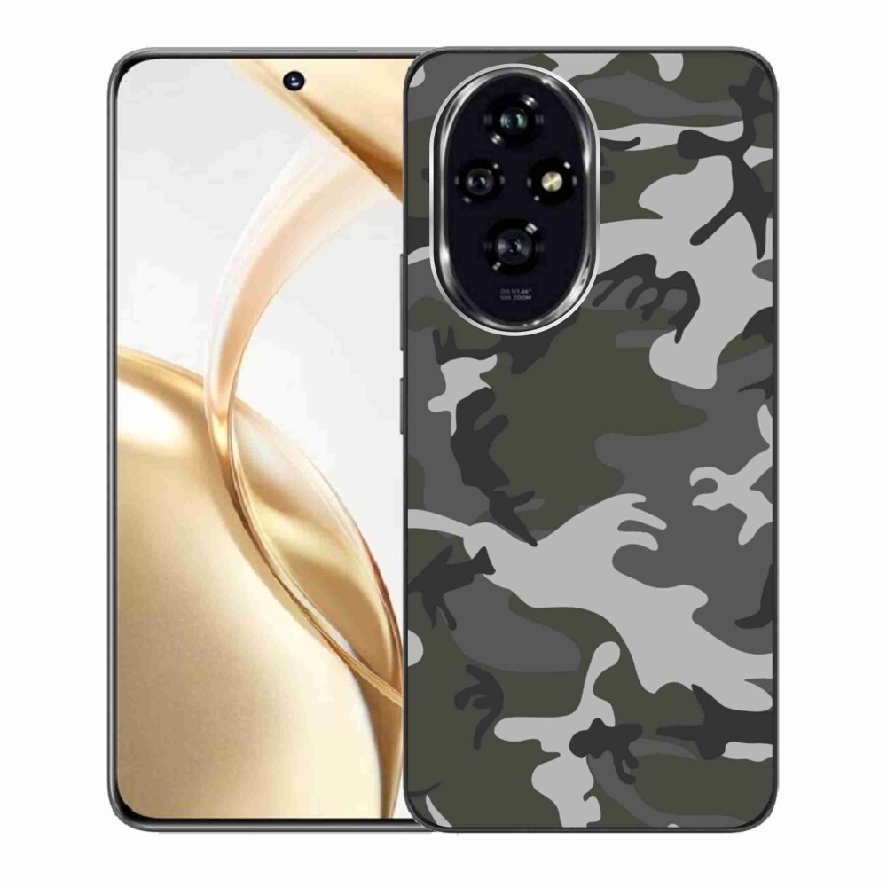Gelový kryt mmCase na Honor 200 5G - maskáčový vzor