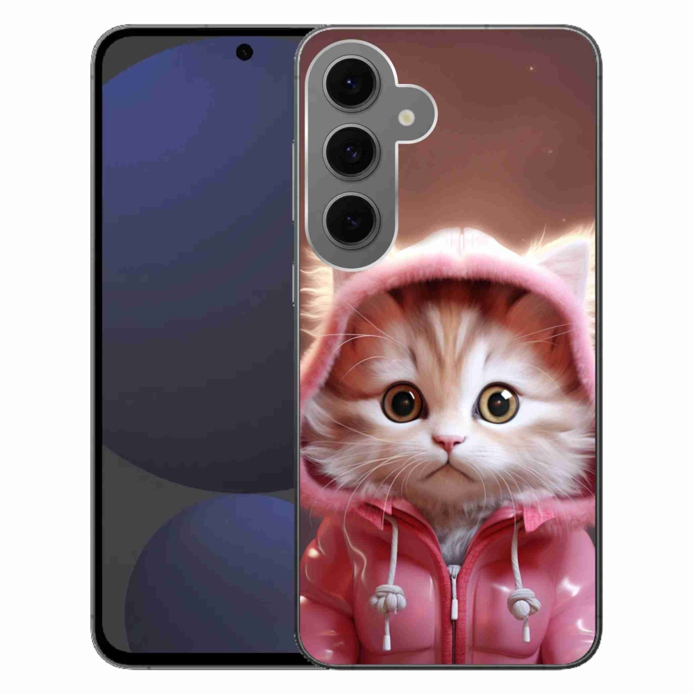 Gelový kryt mmCase na Samsung Galaxy S24 FE - roztomilé kotě 3