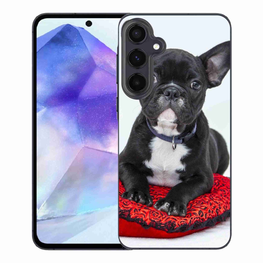 Gelový obal mmCase na Samsung Galaxy A55 5G - buldok