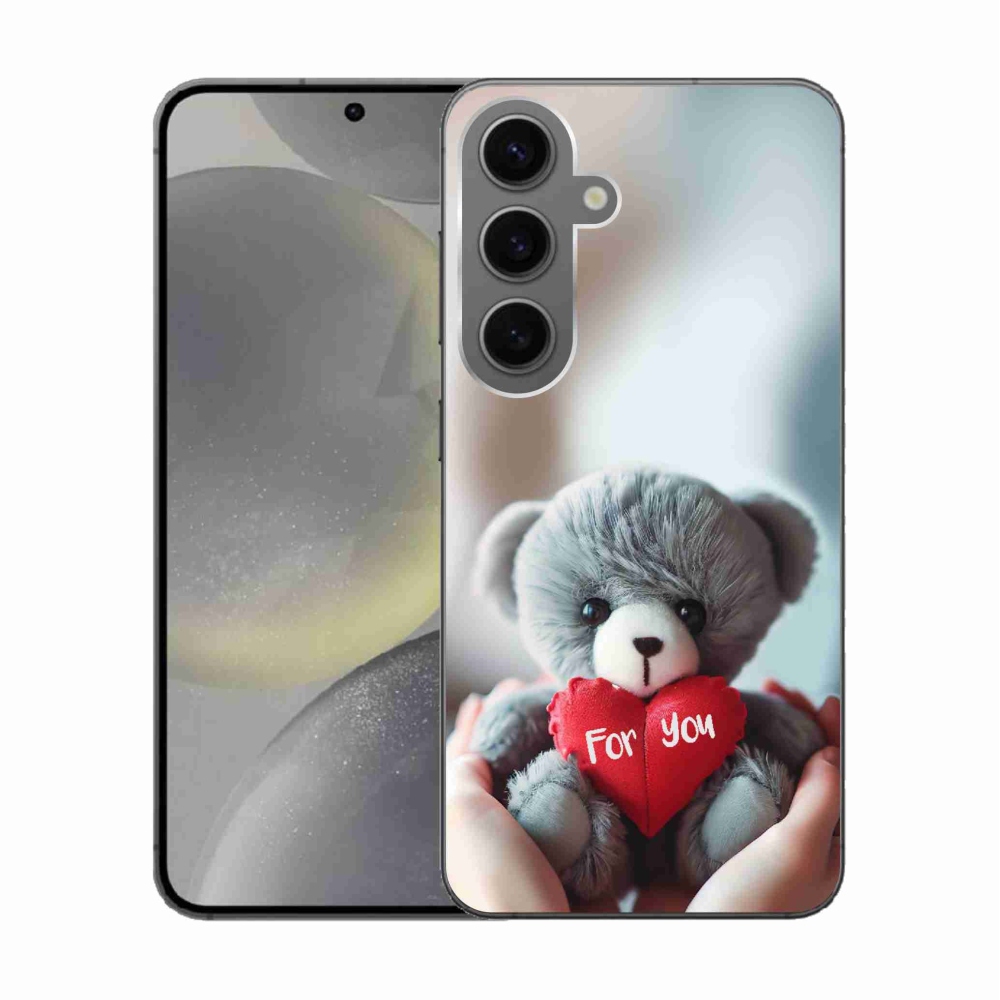 Gelový kryt mmCase na Samsung Galaxy S24 - medvídek pro zamilované