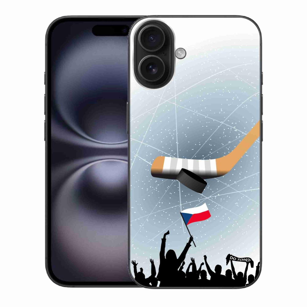 Gelový kryt mmCase na iPhone 16 Plus - fanoušci hokeje